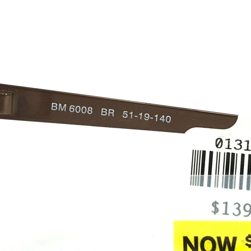 Blue Moon BM 6008 BR Eyeglasses Frames Clear Brown Square Thick Rim 51-19-140